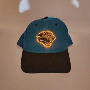 Jacksonville Jaguars Light-Up Logo Snapback Hat Fiber Optic Logo 7 Vintage